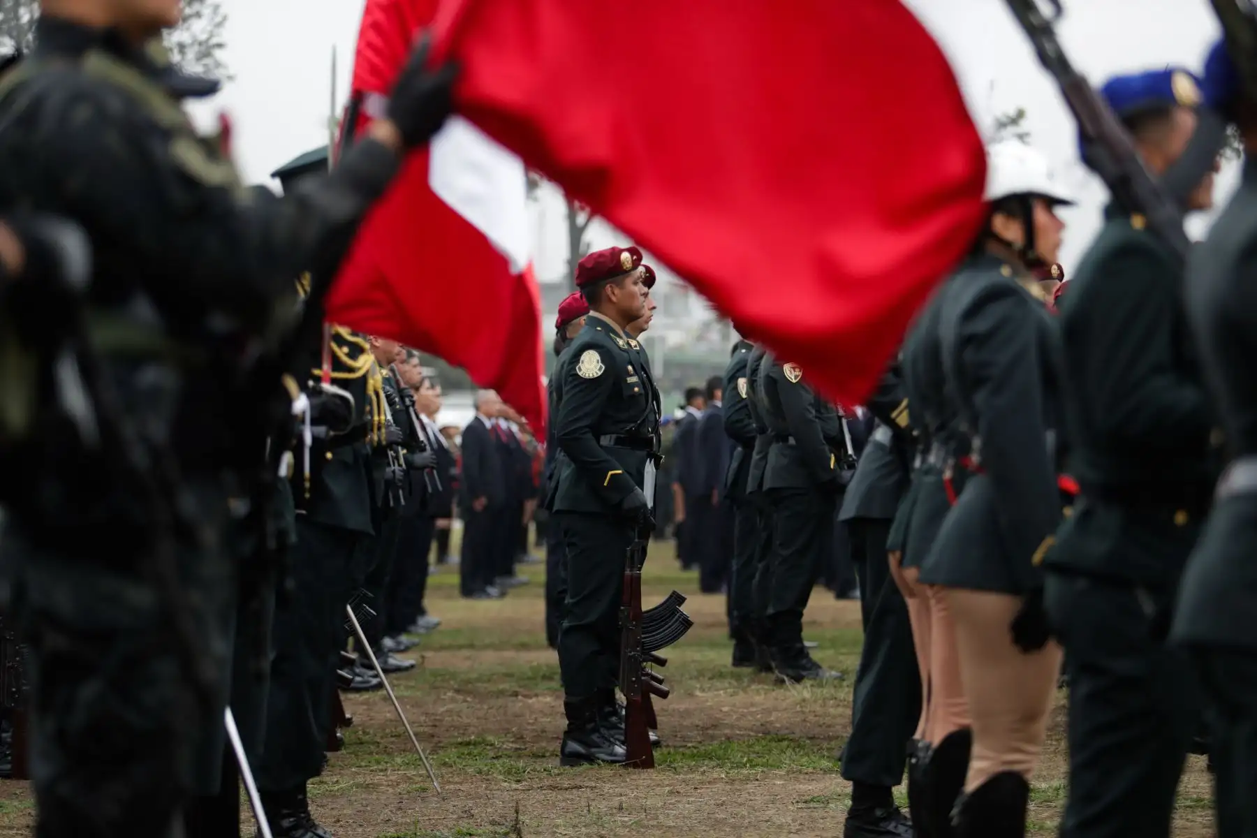 El presidente de la República, Pedro Castillo lidera ceremonia por 100° aniversario de la Dirección de Seguridad del Estado de la Policía Nacional del Perú. Foto: ANDINA/Prensa Presidencia