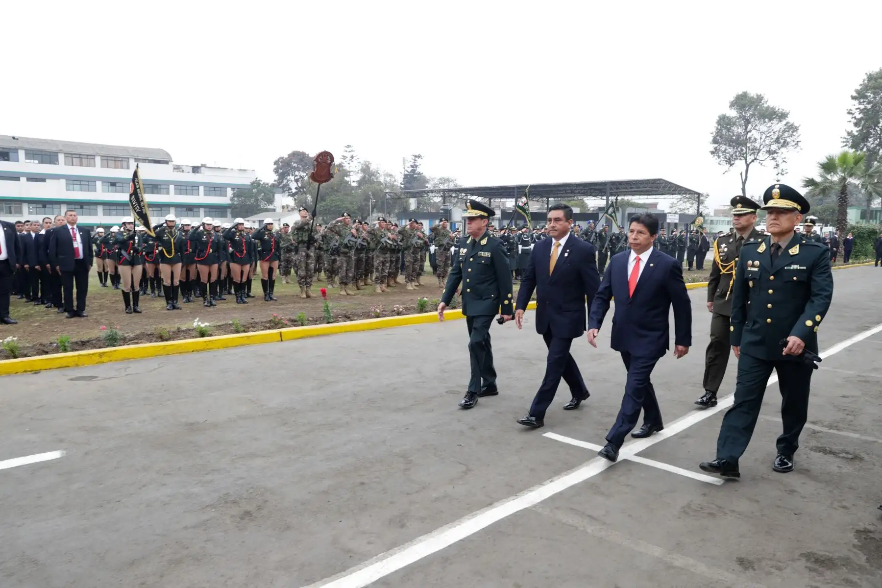 El presidente de la República, Pedro Castillo lidera ceremonia por 100° aniversario de la Dirección de Seguridad del Estado de la Policía Nacional del Perú. Foto: ANDINA/Prensa Presidencia