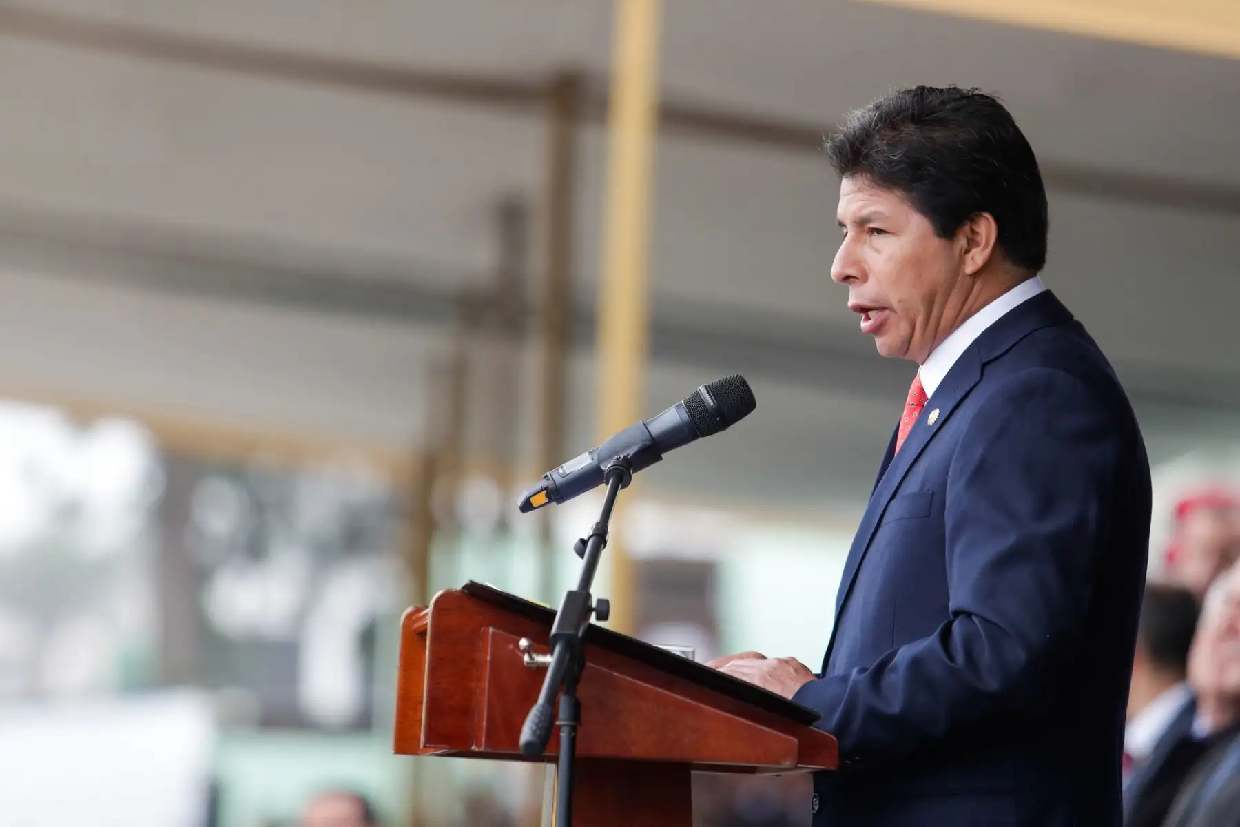 El presidente de la República, Pedro Castillo lidera ceremonia por 100° aniversario de la Dirección de Seguridad del Estado de la Policía Nacional del Perú. Foto: ANDINA/Prensa Presidencia