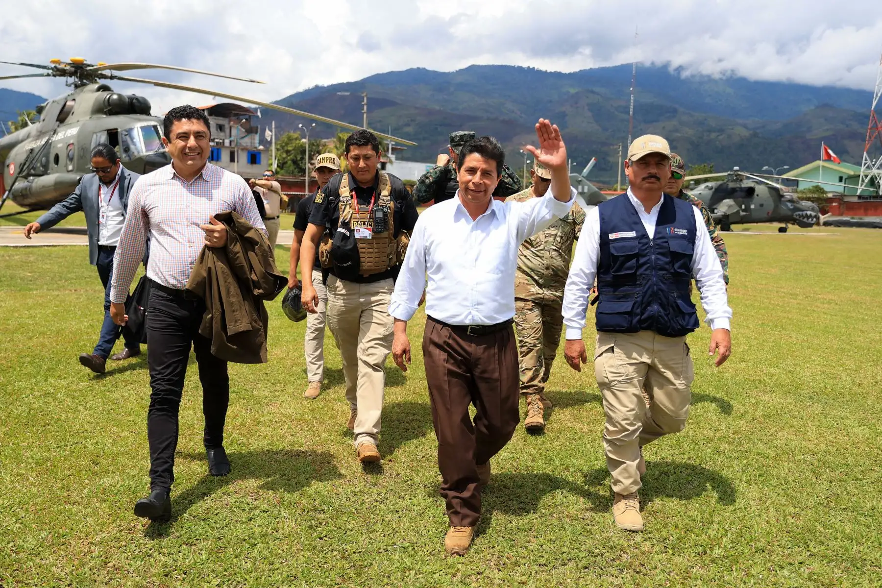 El presidente de la República, Pedro Castillo Terrones, participó en el IV Congreso Nacional de la Asociación Nacional Pachacútec en Pichari, Cusco.

Foto: ANDINA/Prensa Presidencia