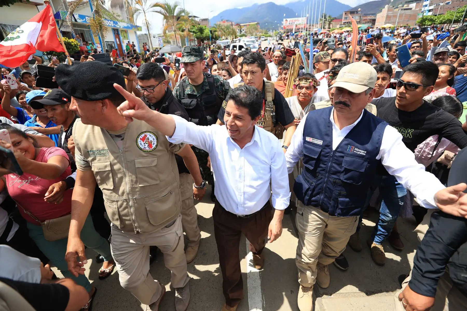 El presidente de la República, Pedro Castillo Terrones, participó en el IV Congreso Nacional de la Asociación Nacional Pachacútec en Pichari, Cusco.

Foto: ANDINA/Prensa Presidencia