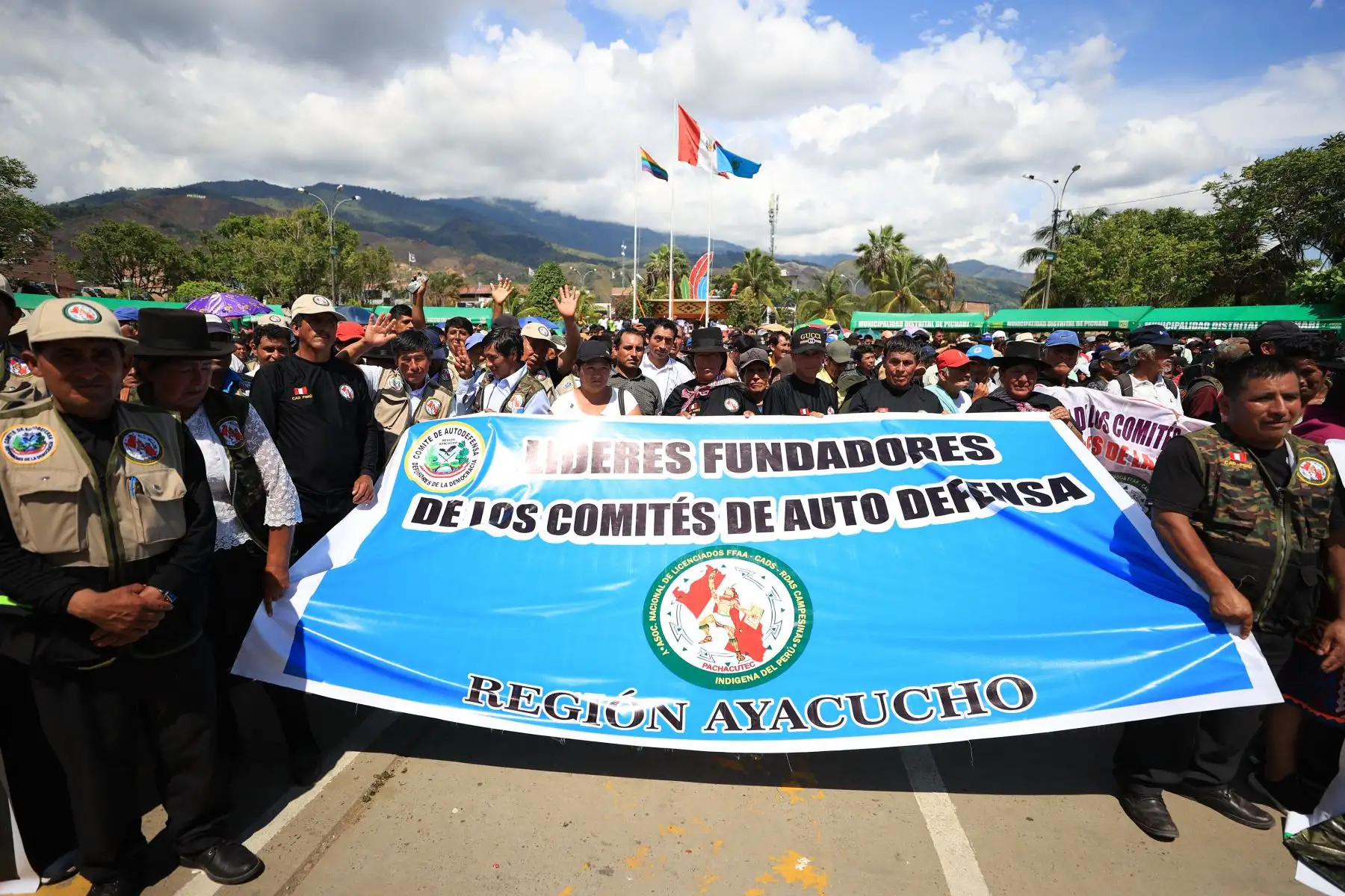 El presidente de la República, Pedro Castillo Terrones, participó en el IV Congreso Nacional de la Asociación Nacional Pachacútec en Pichari, Cusco.

Foto: ANDINA/Prensa Presidencia