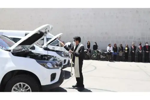 Las unidades vehiculares fueron adquiridas con una inversión de más de S/ 600,000 provenientes del fondo asignado por el Programa Presupuestal Orientado a Resultados de Reducción de la Violencia contra la Mujer. Foto: ANDINA/Difusión