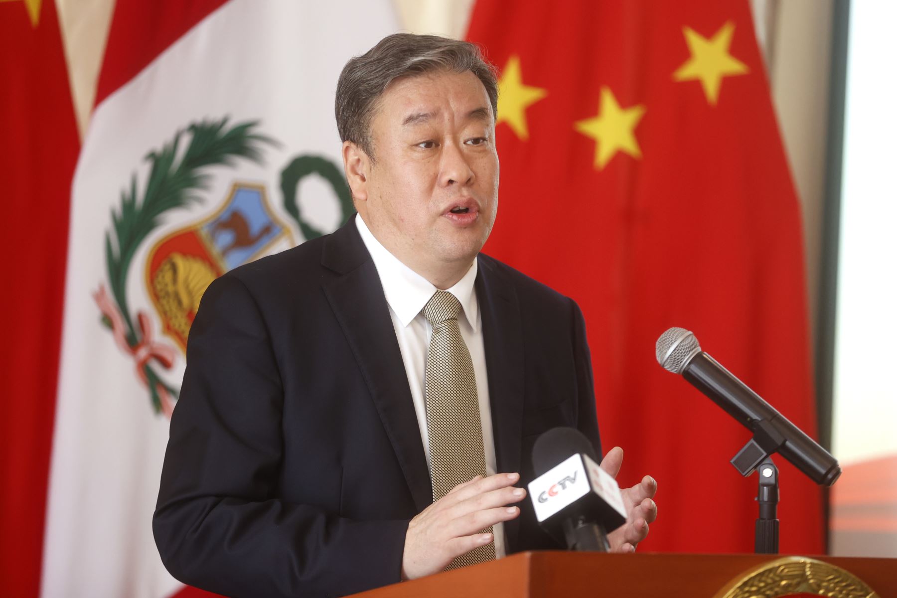 Song Yang. Embajador de China en el Perú. Foto: ANDINA/Vidal Tarqui