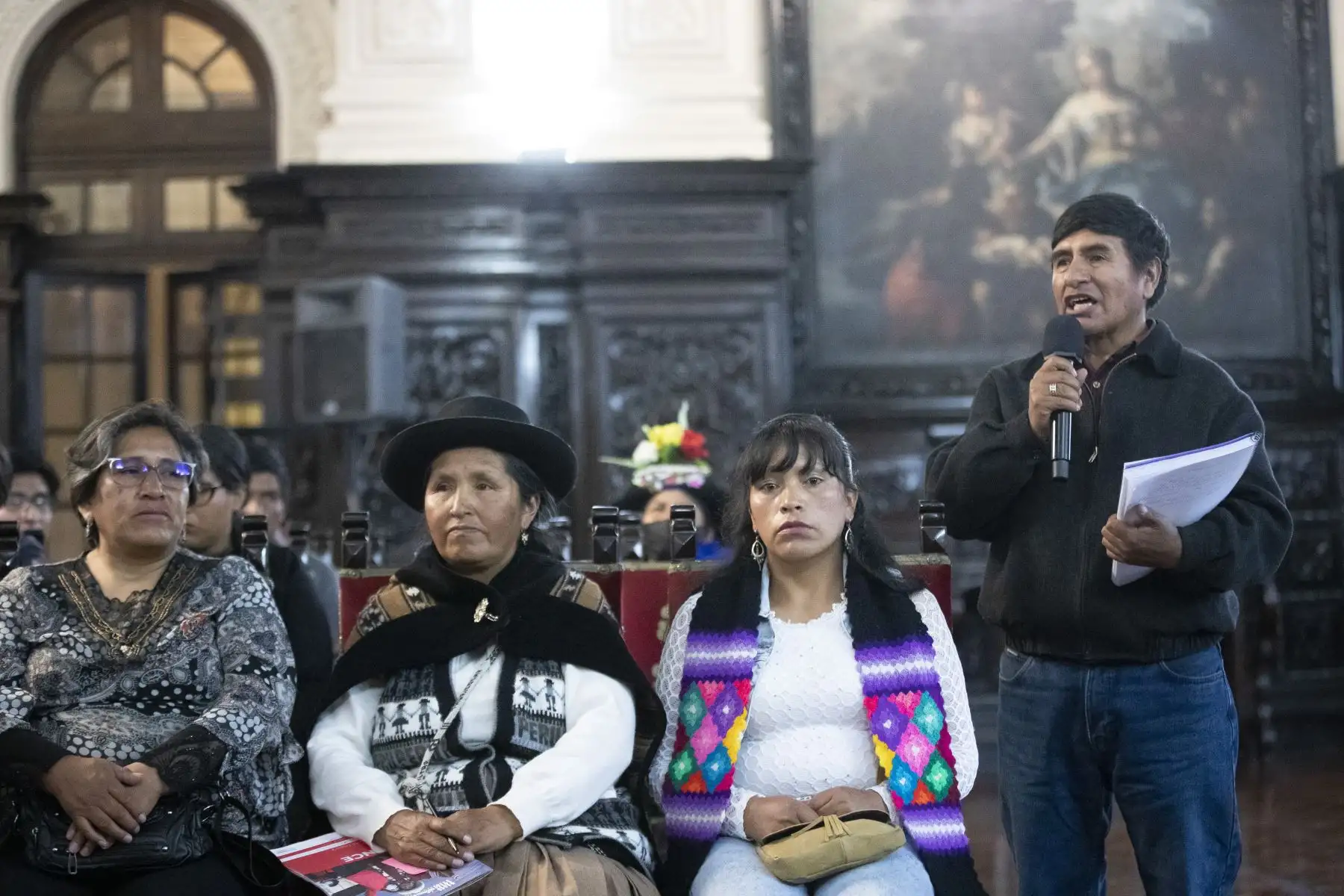 El presidente de la República, Pedro Castillo, se reunió con camelicultores de distintas regiones del país, en Palacio de Gobierno. Foto: ANDINA/Prensa Presidencia