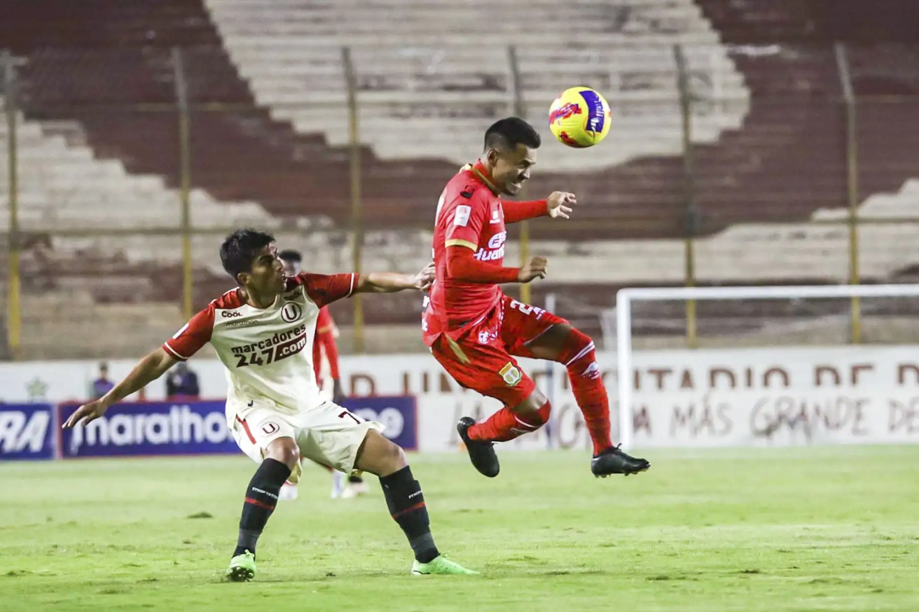 Universitario derrotó 2-0 a Sport Huancayo durante partido por la fecha 18 del Torneo Clausura de la Liga 1, en el Estadio Monumental. Foto: Liga 1