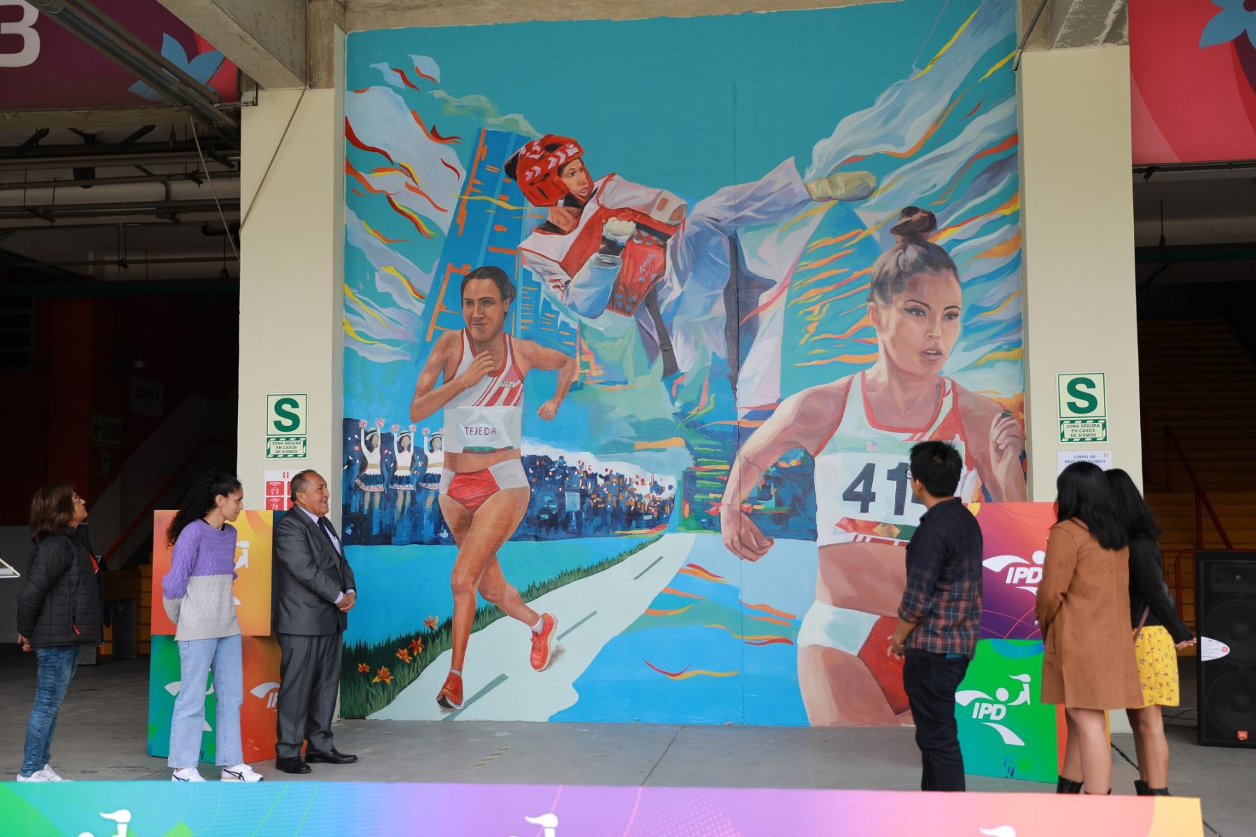 El Estadio Nacional cuenta con el mural que reconoce el empoderamiento de la mujer deportista