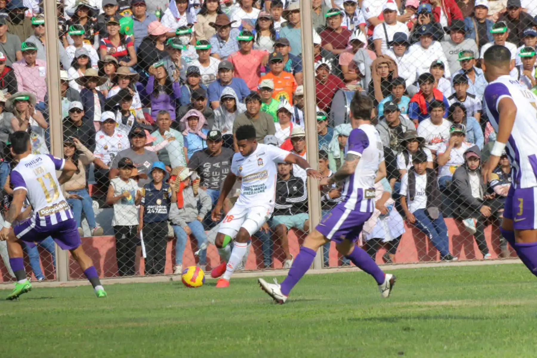 Alianza Lima enfrenta a Ayacucho FC en la fecha 18 del Torneo Clausura de la Liga 1, en el estadio Ciudad de Cumaná, en Ayacucho. Foto: Liga 1