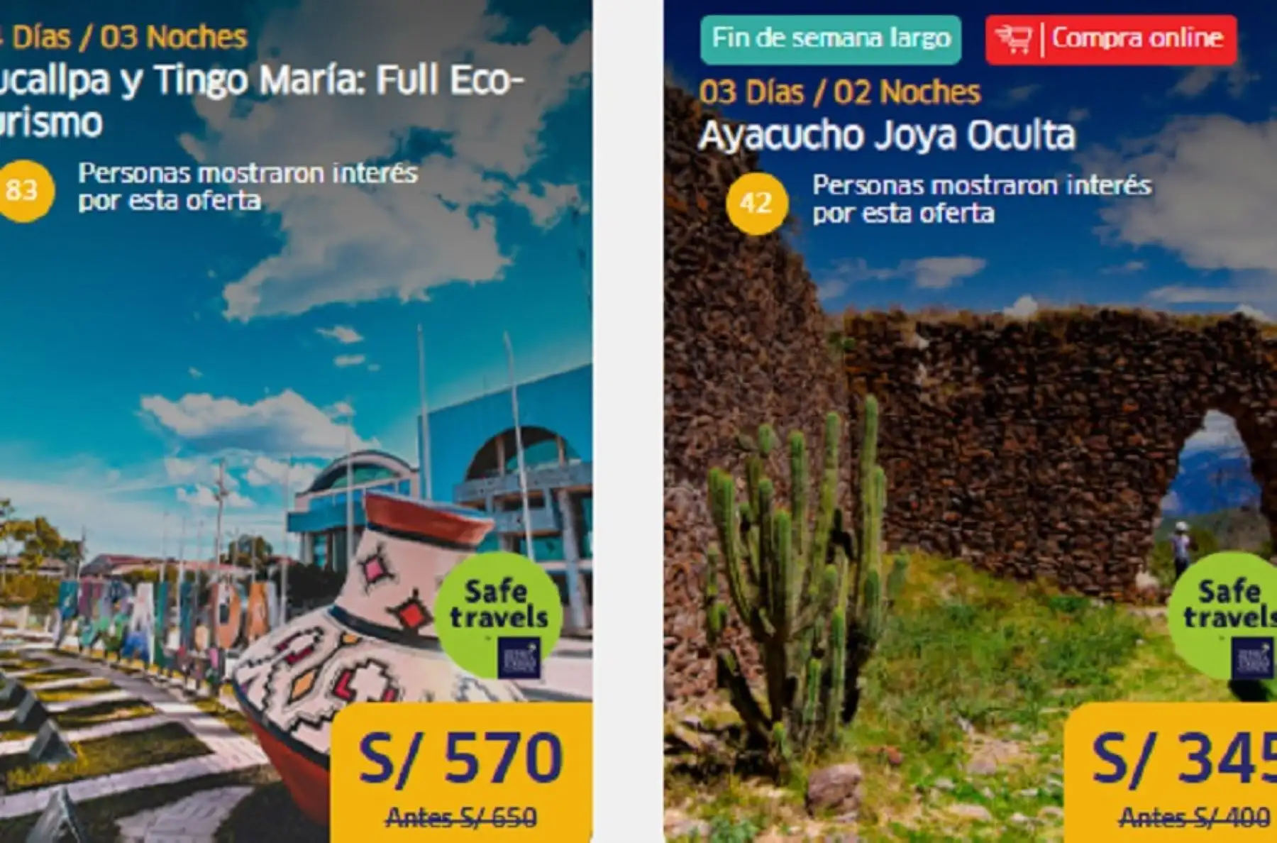 Si vas a viajar en el próximo feriado largo por el “Día de todos los santos”, ten en cuenta que en la plataforma ¿Y tú qué planes? de Promperú están disponibles atractivas ofertas de viaje y de hospedaje con importantes descuentos para conocer o volver a visitar formidables lugares ubicados en diversas regiones del país.