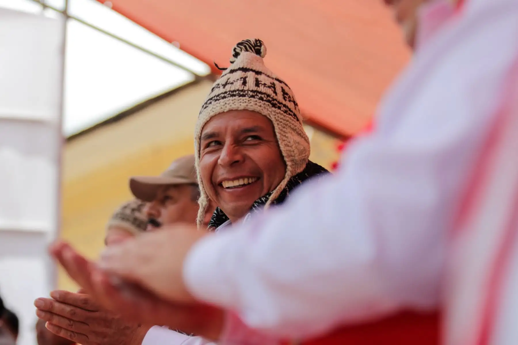 El presidente de la República, Pedro Castillo, se reunió con la población de Yanahuanca, en la región Pasco. Foto: ANDINA/Prensa Presidencia