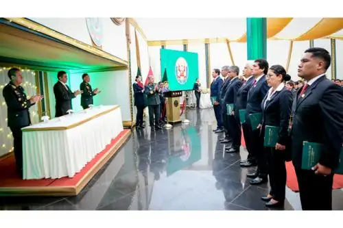 El ministro del Interior en la ceremonia de aniversario de la Dirila de la PNP. ANDINA/Difusión