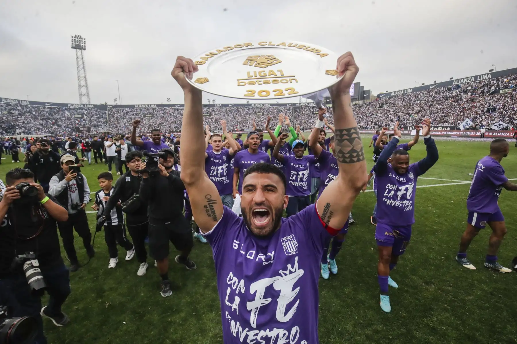 Alianza Lima venció 2-0 al ADT en la final del Torneo Clausura que se disputó en Matute y clasifica a la final de la Liga 1. Foto: ANDINA/Juan Carlos Guzmán