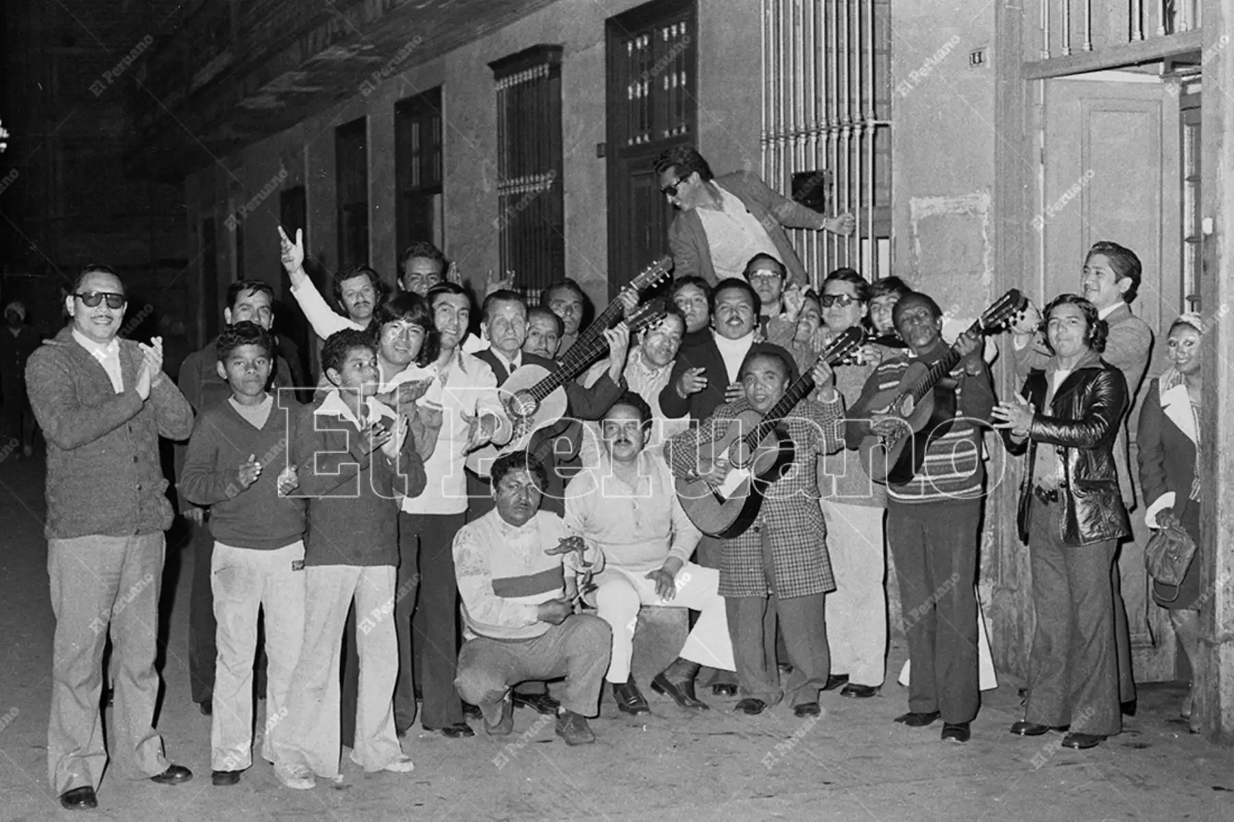 Lima - 24 setiembre 1977 / Peña Musical Tipuani. Foto: Archivo Histórico de El Peruano / Leoncio Mariscal