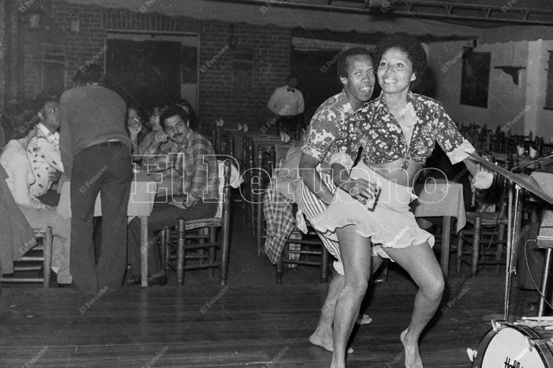 Lima - 8 setiembre 1978 / Baile festejo en la peña criolla La Palizada. Foto: Archivo Histórico de El Peruano / José Risco