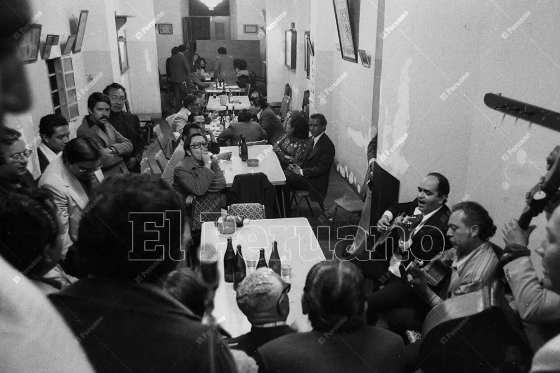 Lima - 29 octubre 1977 / Conjunto criollo en el Centro Musical Unión. Foto: Archivo Histórico de El Peruano