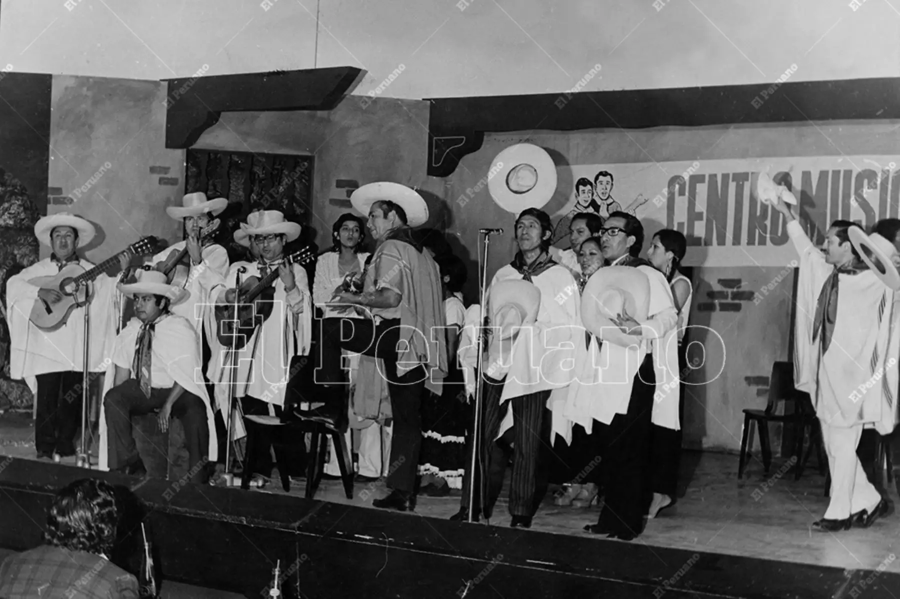 Lima - 5 octubre 1978 / Centro Musical Casagrande, peña ganadora del II Festival de peñas musicales criollas. Foto: Archivo Histórico de El Peruano