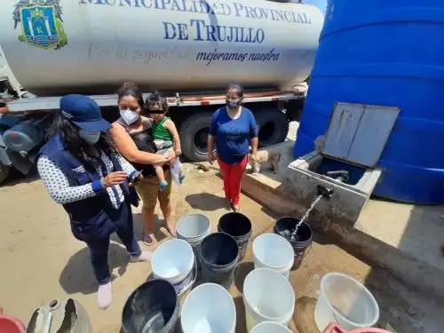 Desde el lunes 7 de noviembre y por un período de 12 días se restringirá el servicio de agua potable en Trujillo y en algunas zonas se atenderá la demanda con camiones cisternas. Foto: ANDINA/difusión.