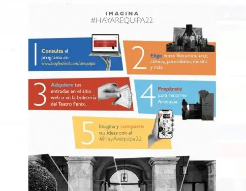 El certamen cultural Hay Festival Arequipa 2022 se iniciará mañana y se anuncian 120 actividades en cinco escenarios de la Ciudad Blanca.