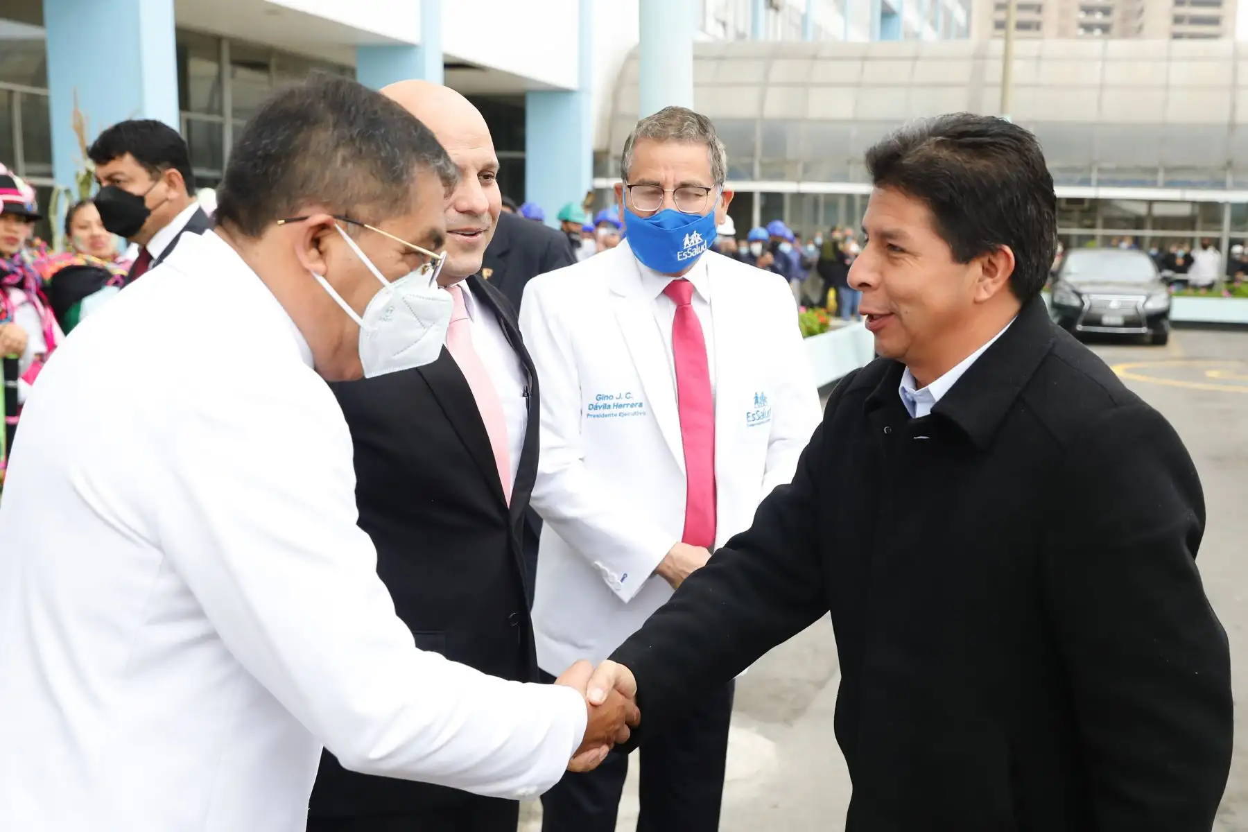 Presidente Pedro Castillo lidera ceremonia por el 64° aniversario del Hospital Nacional Edgardo Rebagliati Martins. Foto: ANDINA/ Prensa Presidencia