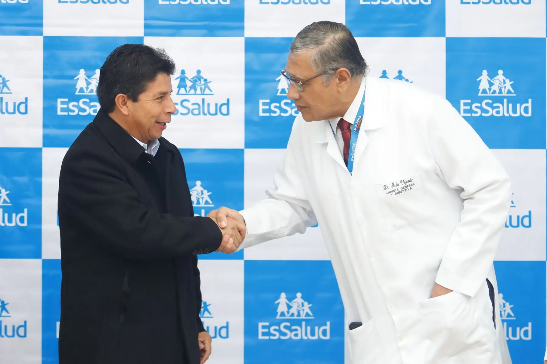 Presidente Pedro Castillo lidera ceremonia por el 64° aniversario del Hospital Nacional Edgardo Rebagliati Martins. Foto: ANDINA/ Prensa Presidencia