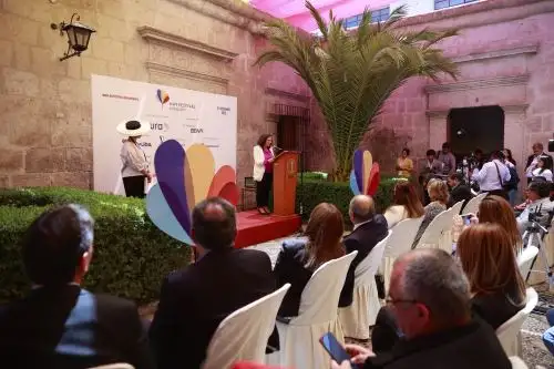 Esta mañana se inauguró el Hay Festival Arequipa 2022, un importante certamen cultural que congrega a escritores, periodistas e investigadores. ANDINA/Melina Mejía