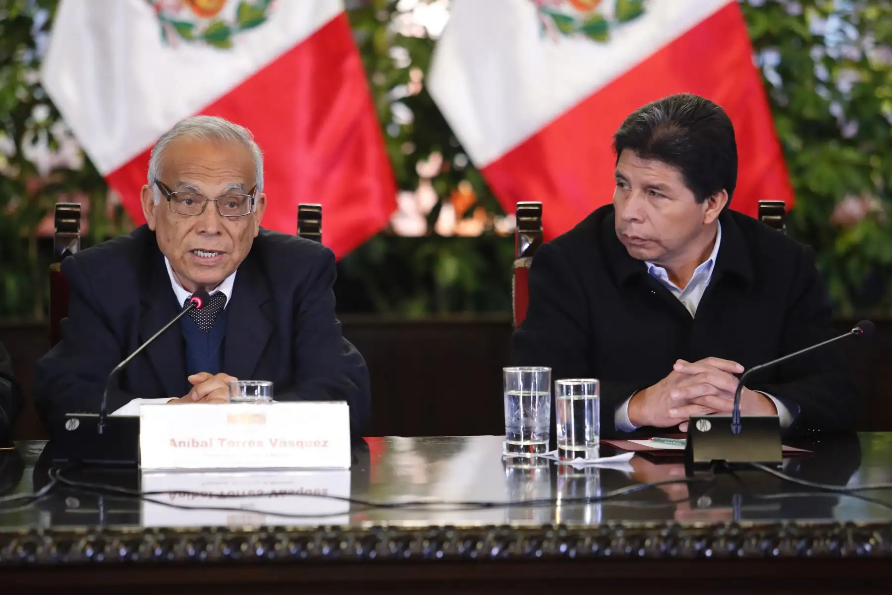 Presidente Pedro Castillo se reúne con autoridades electas de la región Ayacucho: alcaldes distritales, alcaldes provinciales y gobernador regional.

Foto: ANDINA/Prensa Presidencia