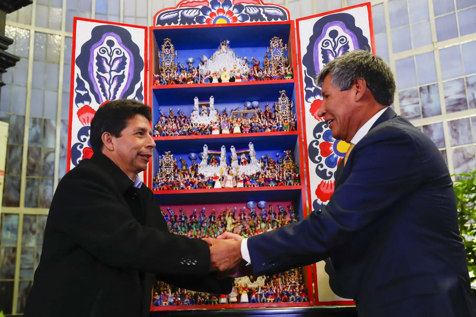 Presidente Pedro Castillo se reúne con autoridades electas de la región Ayacucho: alcaldes distritales, alcaldes provinciales y gobernador regional.

Foto: ANDINA/Prensa Presidencia