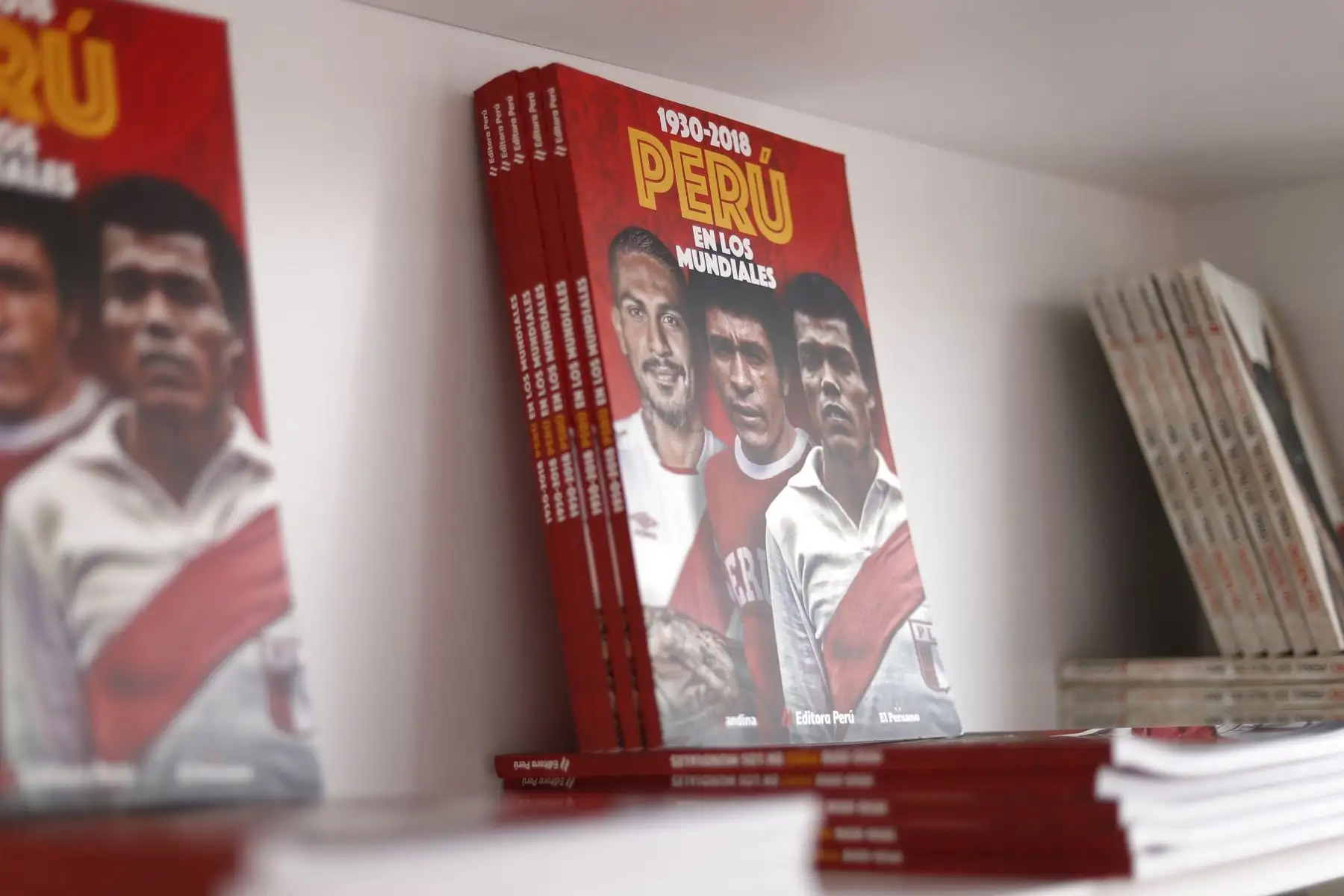 Stand de Editora Perú en la Feria del Libro Ricardo Palma en el Parque Kennedy de Miraflores. Foto: ANDINA/Renato Pajuelo