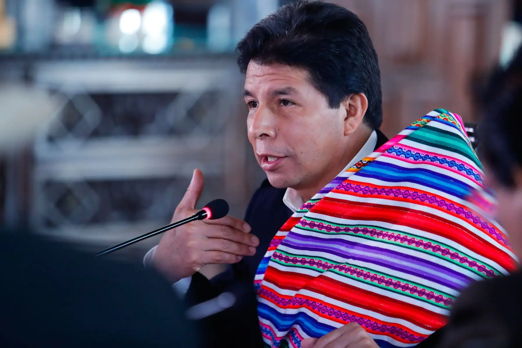 El presidente de la República, Pedro Castillo Terrones, sostuvo reunión con autoridades electas de la región Junín. Foto: ANDINA/ Prensa Presidencia