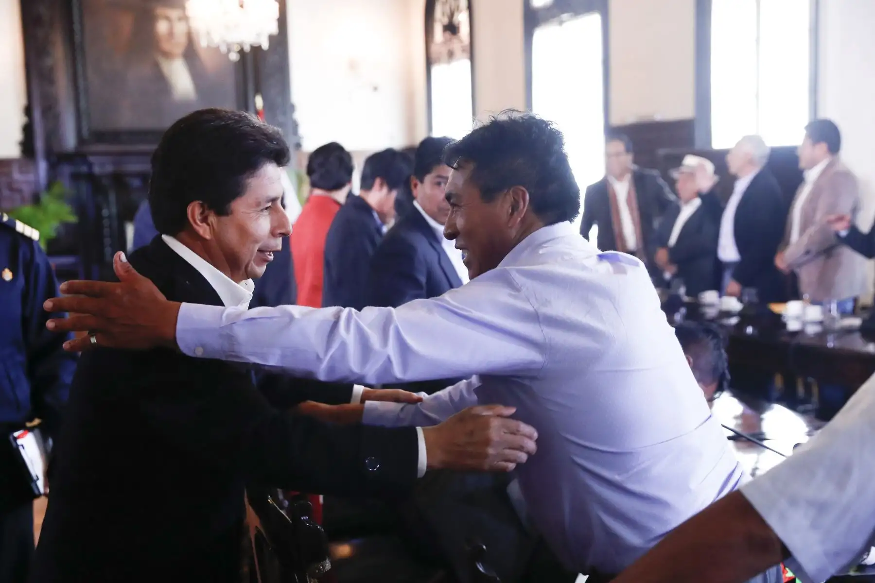 El presidente de la República, Pedro Castillo Terrones, sostuvo reunión con autoridades electas de la región Junín. Foto: ANDINA/ Prensa Presidencia