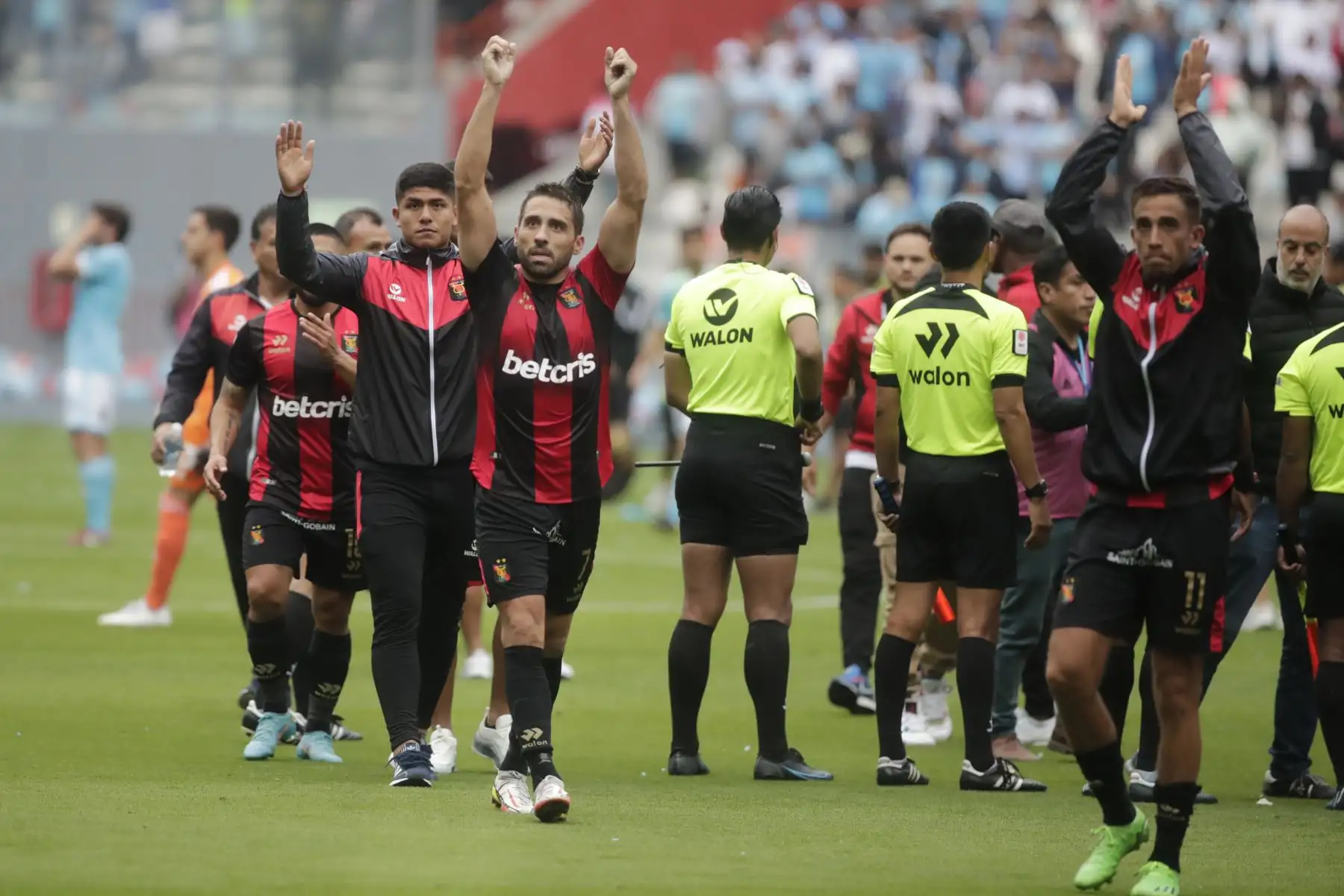 Melgar derrotó 2 a 0 a Sporting Cristal y jugará la final nacional con Alianza Lima.

Foto: ANDINA/Juan Carlos Guzmán