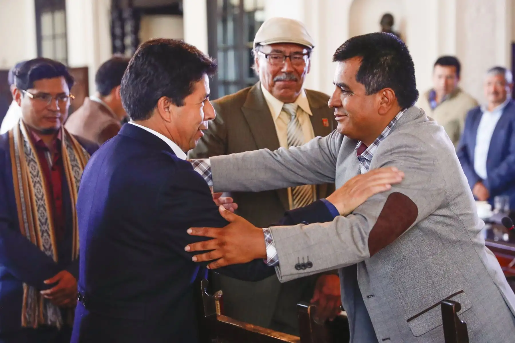 Presidente de la República, Pedro Castillo, se reúne con autoridades de la provincia de Chincheros, región Apurímac. Foto: ANDINA/Prensa Presidencia