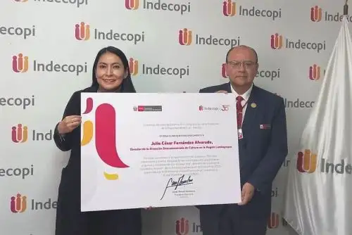 Reconocimiento del Indecopi a la Dirección Desconcentrada de Cultura de Lambayeque. Foto: ANDINA/Difusión.