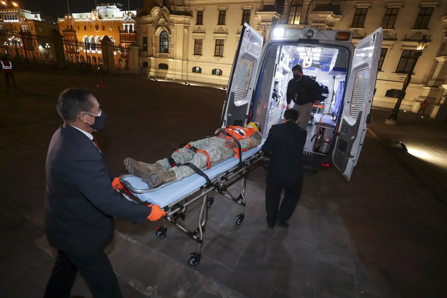 Desde Palacio de Gobierno, el presidente de la República, Pedro Castillo Terrones, participó en el Tercer Simulacro Nacional Multipeligro 2022. Foto: ANDINA/Prensa Presidencia