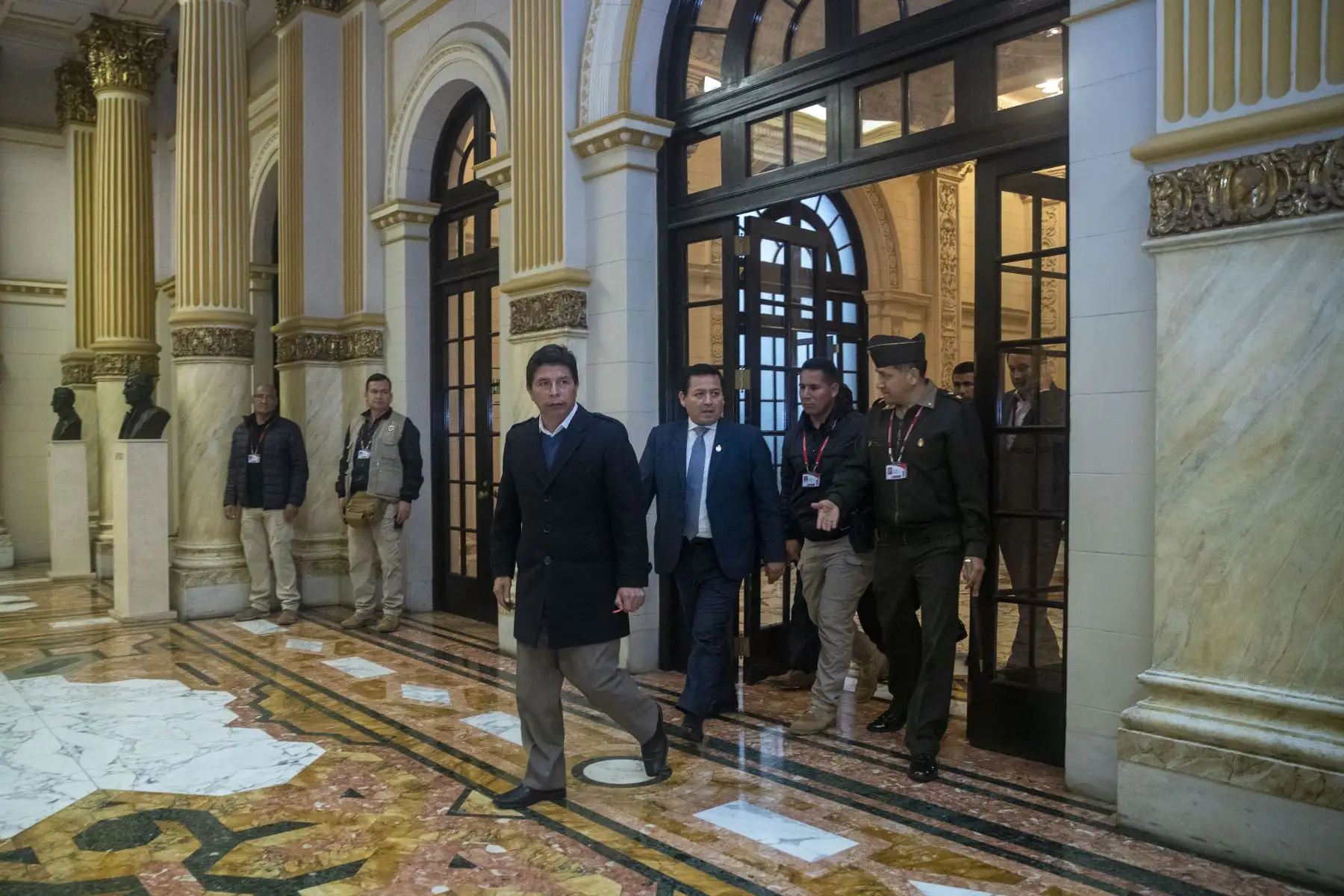 Desde Palacio de Gobierno, el presidente de la República, Pedro Castillo Terrones, participó en el Tercer Simulacro Nacional Multipeligro 2022. Foto: ANDINA/Prensa Presidencia
