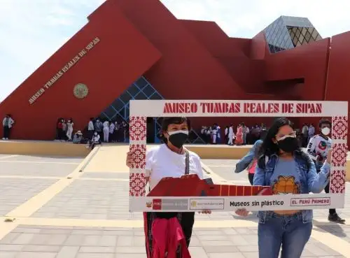Con ingreso libre de visitantes y varias actividades el Museo Tumbas Reales de Sipán, ubicado en la ciudad de Lambayeque, conmemora su 20° aniversario de creación. ANDINA/Difusión