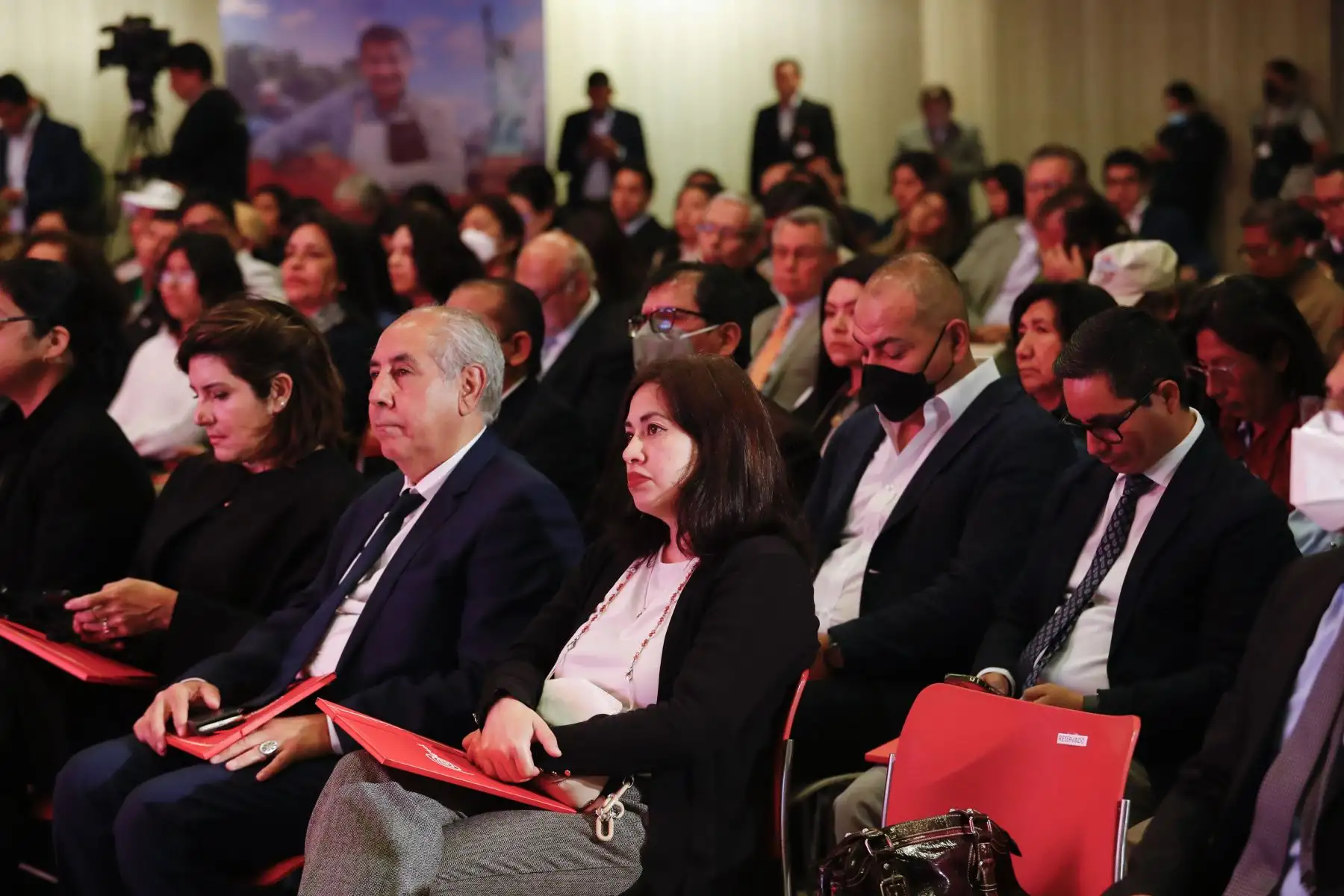 Presidente de la República, Pedro Castillo, lidera la ceremonia por el “Día del Exportador”. Foto: ANDINA/ Prensa Presidencia