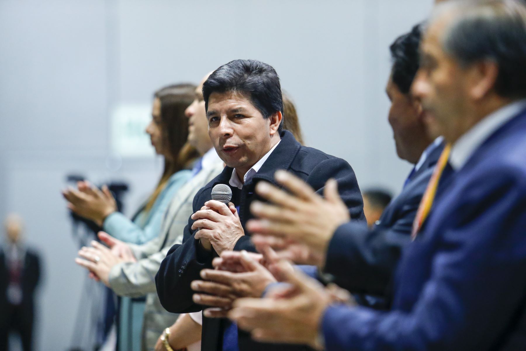 El jefe de Estado, Pedro Castillo Terrones, participa en la XV Conferencia Anual de Municipalidades Urbanas y Rurales – CAMUR 2022. Foto: ANDINA/Prensa Presidencia