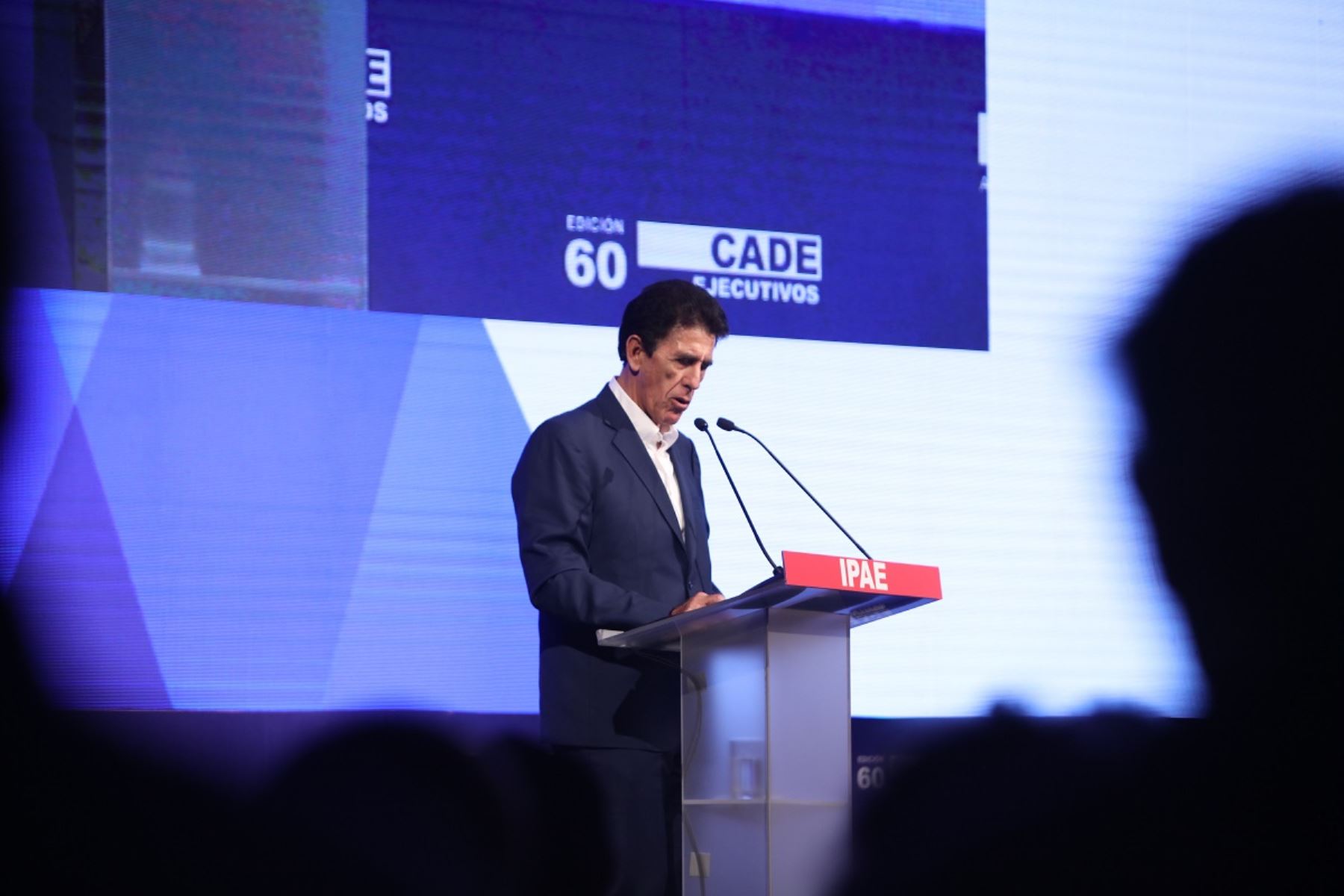 Gonzalo Galdos, Presidente de IPAE Acción Empresarial, en la inauguración del CADE Ejecutivos 2022. Foto: Cortesía.