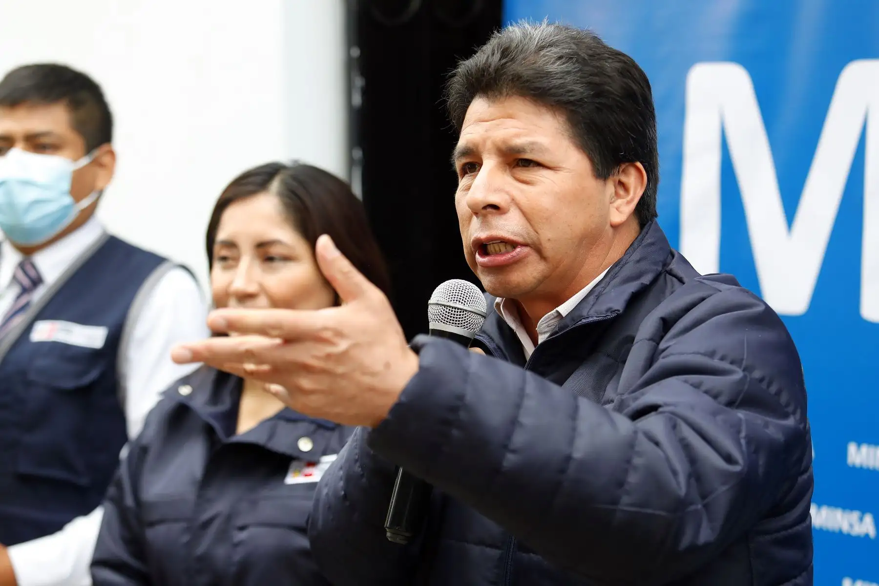 El presidente de la República, Pedro Castillo, participa  en la inauguración de la ampliación del centro materno infantil "Tambo Viejo", en el distrito de Cieneguilla. Foto: ANDINA/ Prensa Presidencia