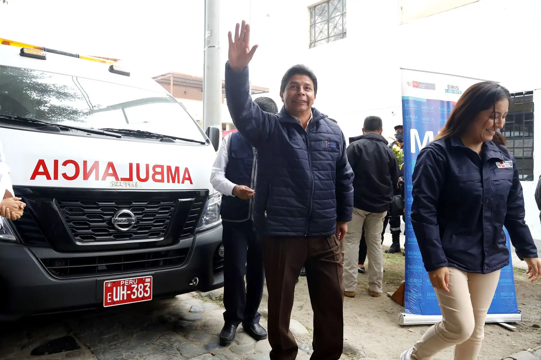 El presidente de la República, Pedro Castillo, participa  en la inauguración de la ampliación del centro materno infantil "Tambo Viejo", en el distrito de Cieneguilla. Foto: ANDINA/ Prensa Presidencia