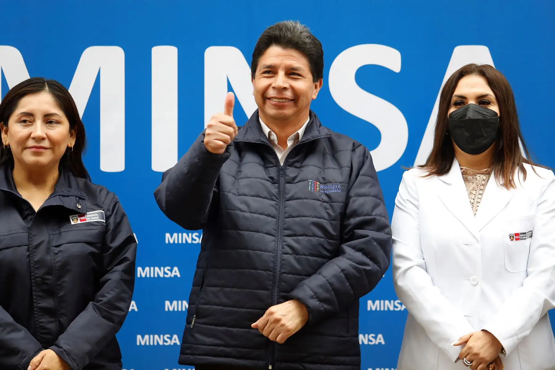 El presidente de la República, Pedro Castillo, participa  en la inauguración de la ampliación del centro materno infantil "Tambo Viejo", en el distrito de Cieneguilla. Foto: ANDINA/ Prensa Presidencia