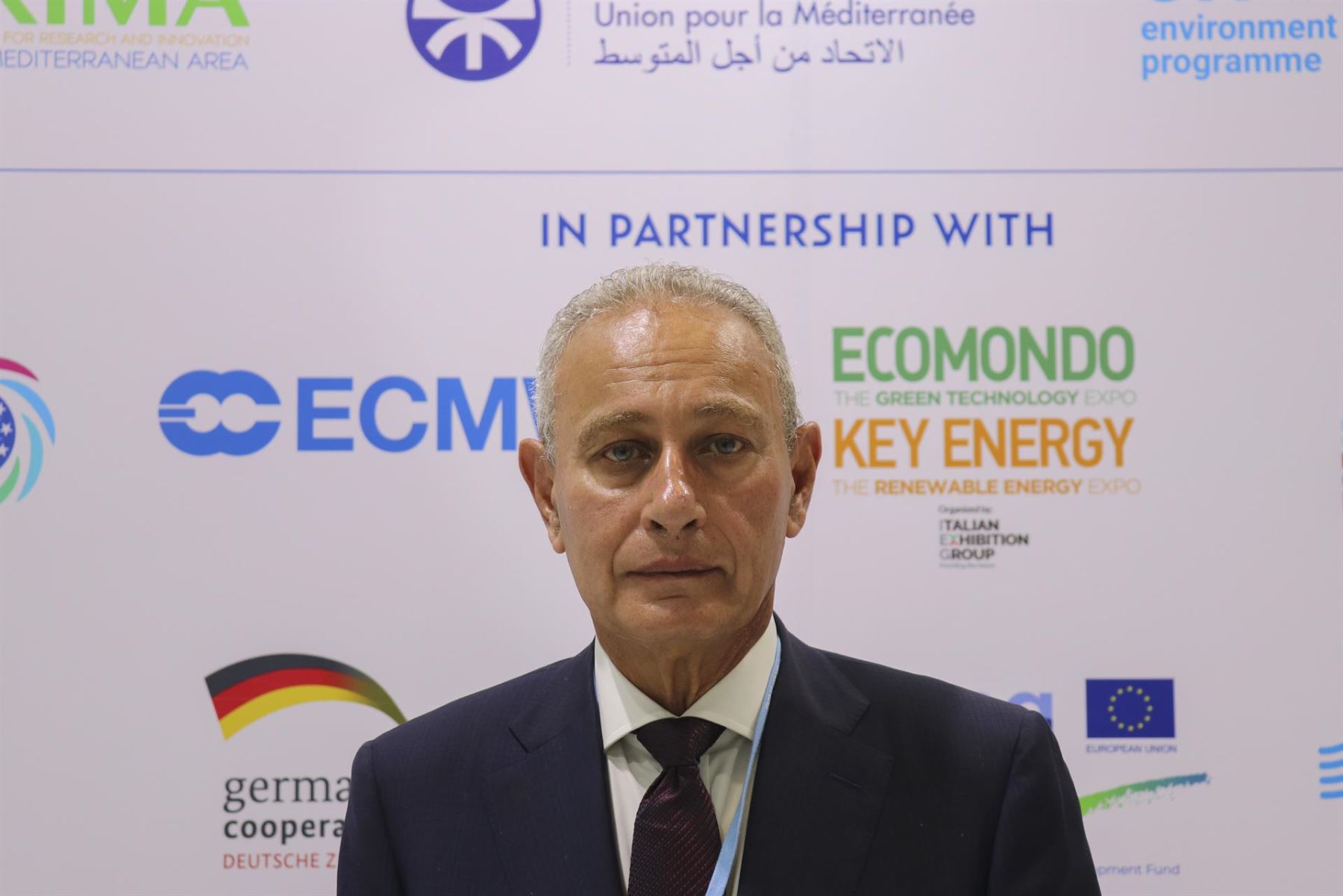 El secretario general de Unión por el Mediterráneo (UfM), Nasser Kamel, participa en la COP27.