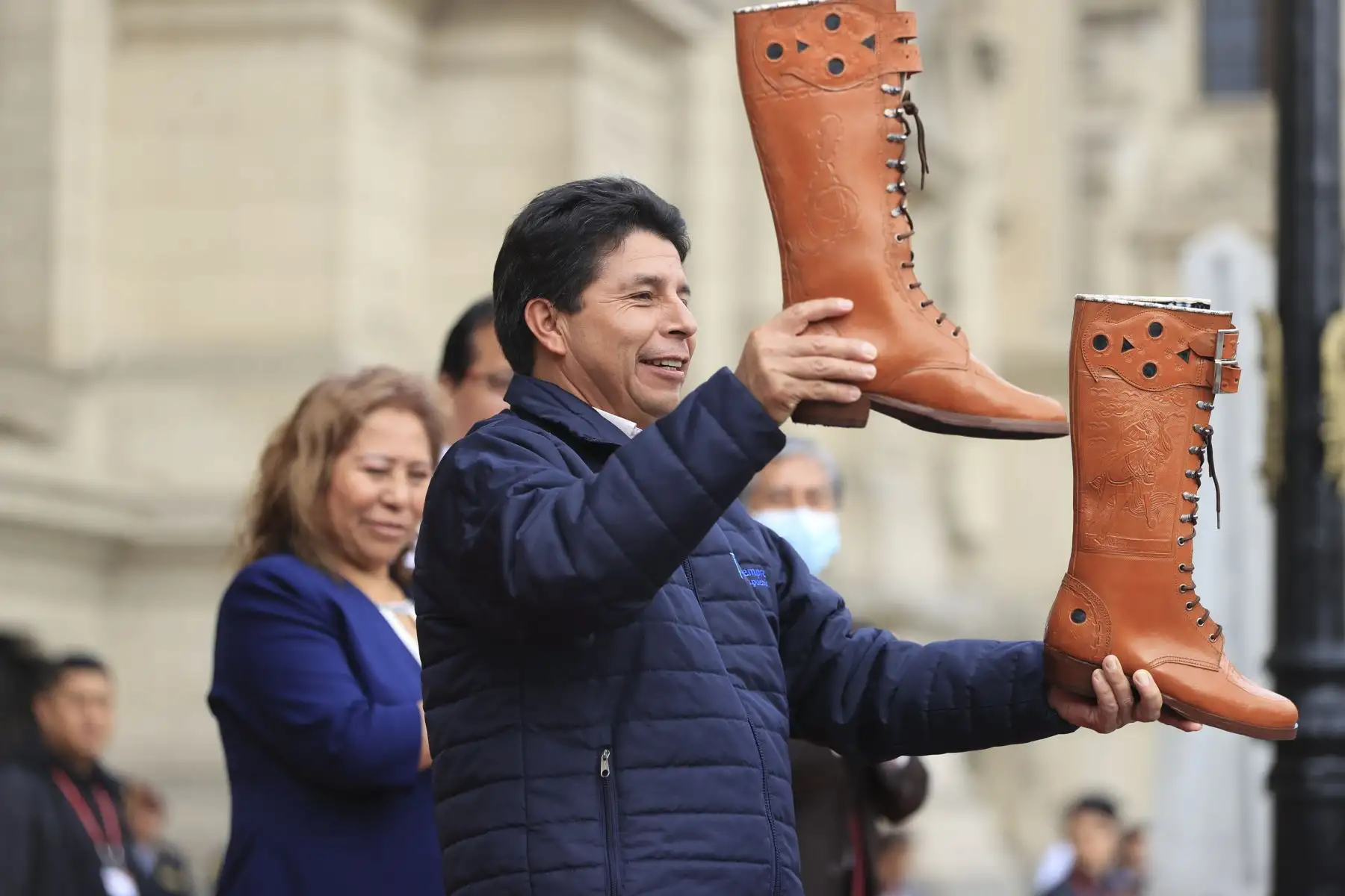 Presidente Pedro Castillo sostuvo reunión con dirigentes de la Confederación Nacional de Trabajadores Estatales y Coordinadora Nacional de Micro Empresarios Estatales del Perú.

Foto: ANDINA/Presidencia