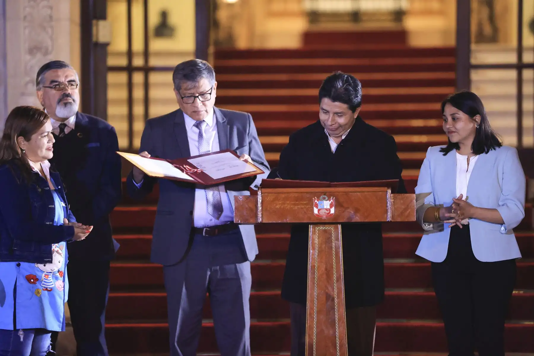 Presidente Pedro Castillo promulgó leyes del sector Educación

Foto:ANDINA/ Prensa Presidencia