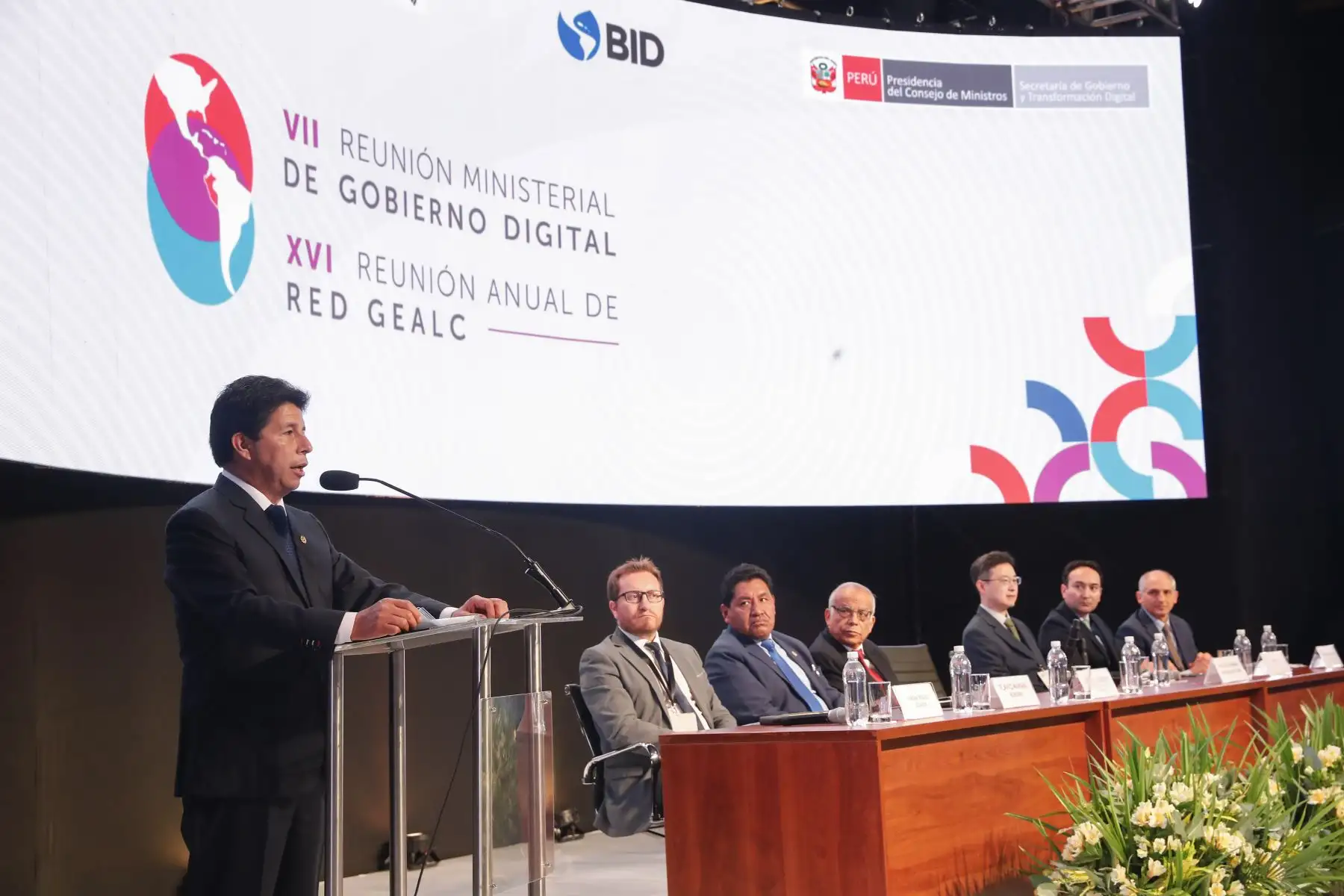 Presidente Pedro Castillo participa en la ceremonia de inauguración de la VII Cumbre Ministerial de Gobierno y Transformación Digital de las Américas. Foto: ANDINA/Prensa Presidencia