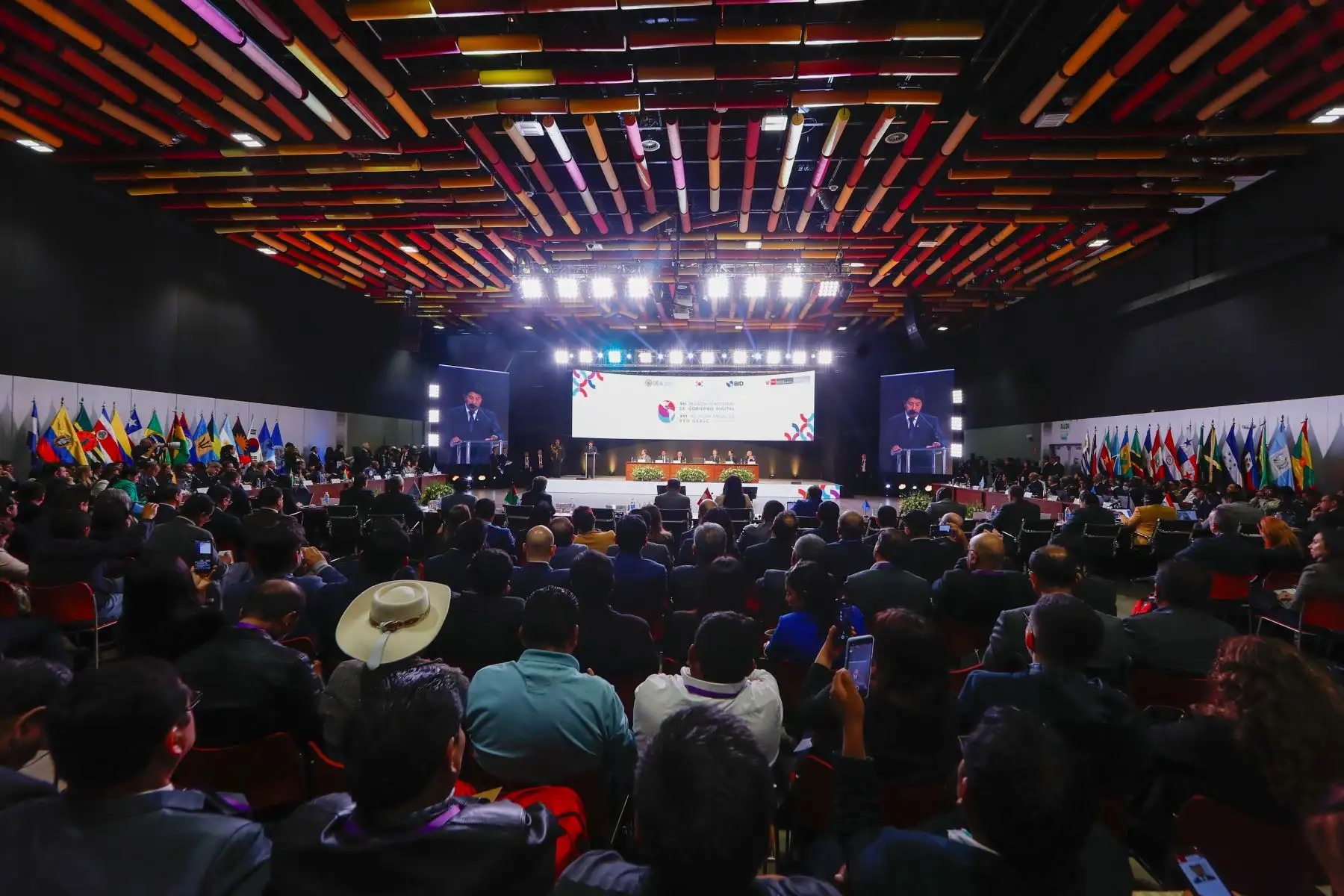Presidente Pedro Castillo participa en la ceremonia de inauguración de la VII Cumbre Ministerial de Gobierno y Transformación Digital de las Américas. Foto: ANDINA/Prensa Presidencia