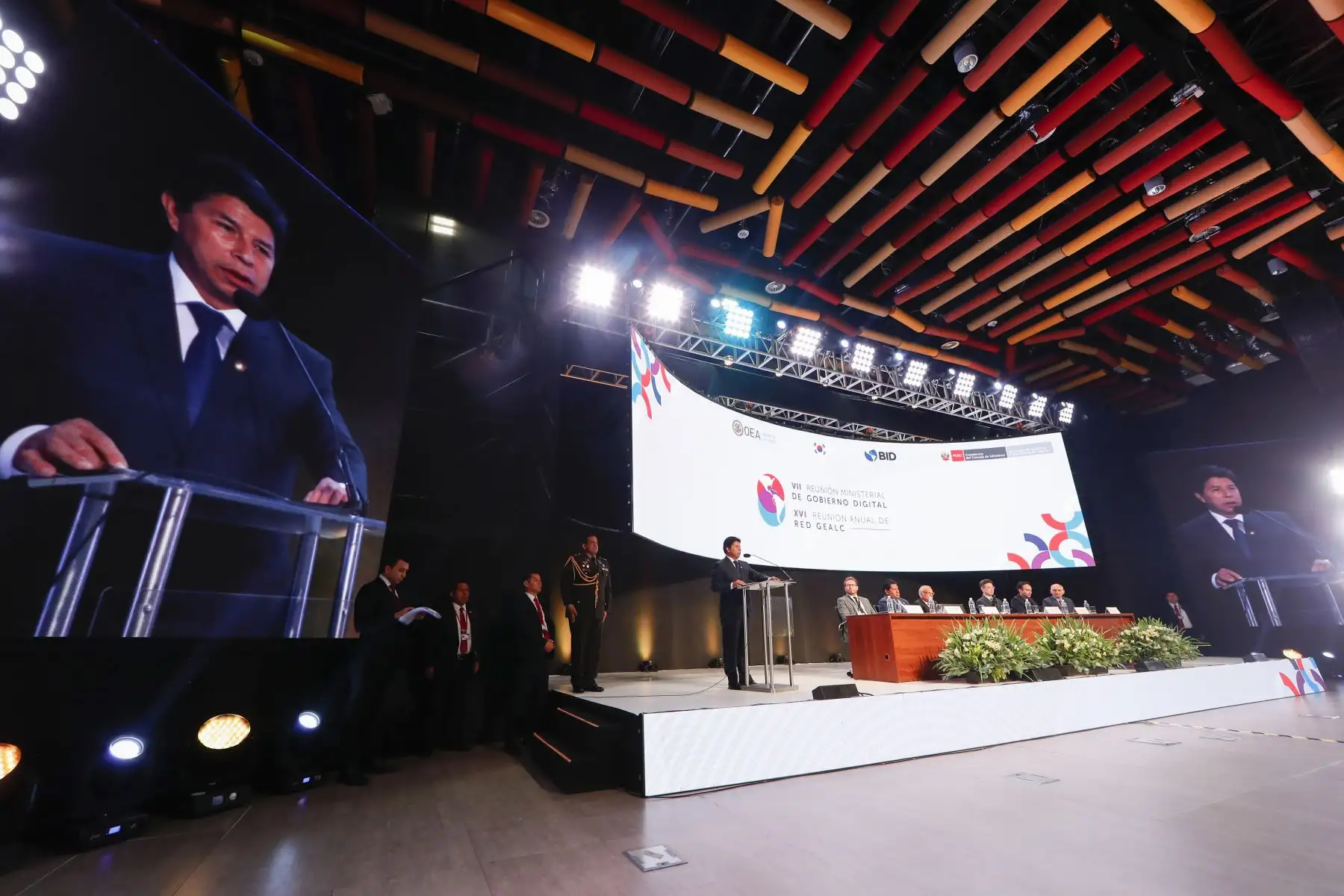 Presidente Pedro Castillo participa en la ceremonia de inauguración de la VII Cumbre Ministerial de Gobierno y Transformación Digital de las Américas. Foto: ANDINA/Prensa Presidencia