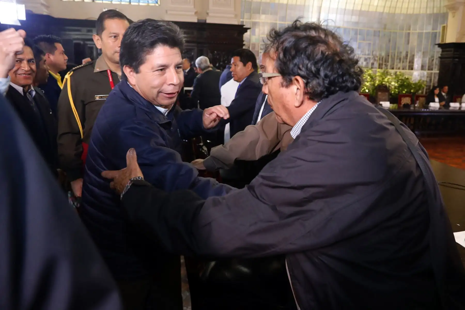 Presidente Pedro Castillo sostuvo reunión con dirigentes del distrito de San Juan de Lurigancho. Foto: ANDINA/Prensa Presidencia