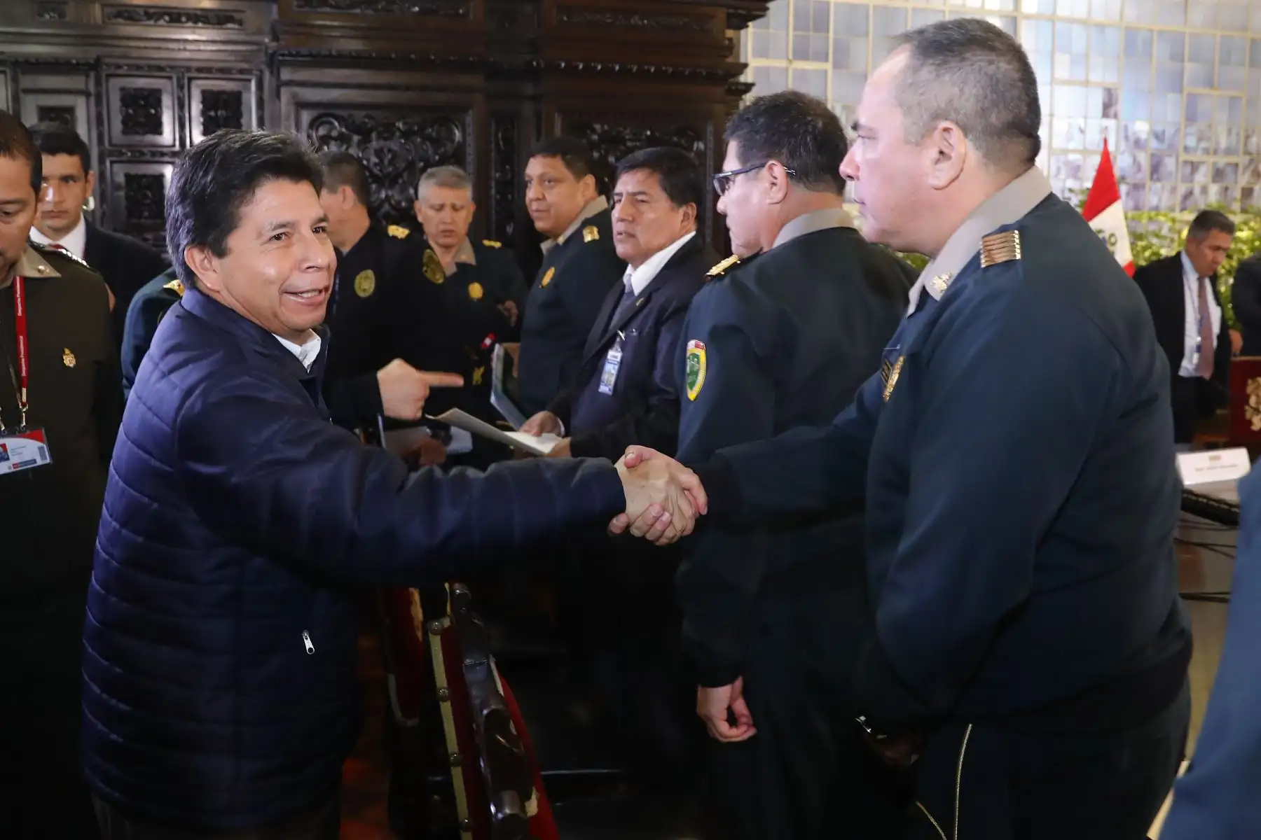 Presidente Pedro Castillo sostuvo reunión con dirigentes del distrito de San Juan de Lurigancho. Foto: ANDINA/Prensa Presidencia